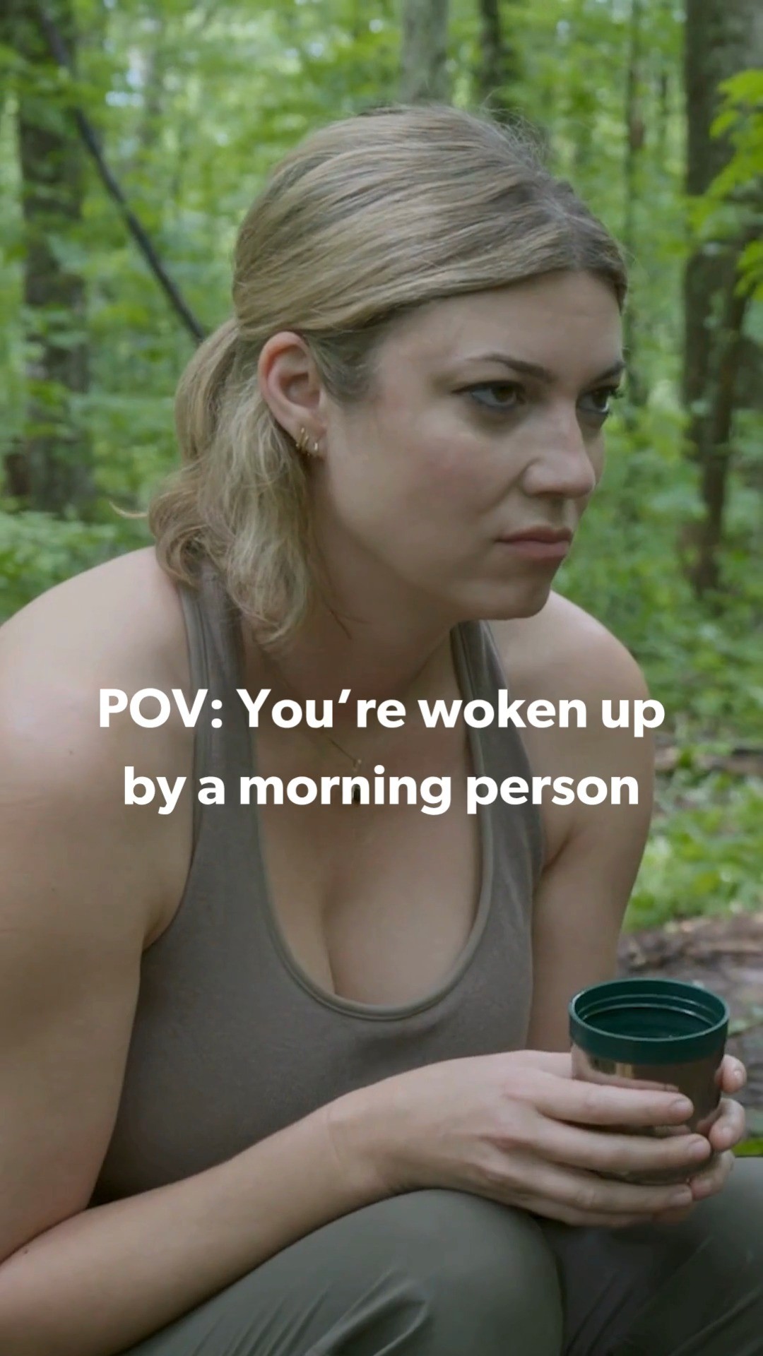 Instagram post by @heatheraamaro for discoveryplus. Caption reads: Once the caffeine hits, the adventure begins! ☕....