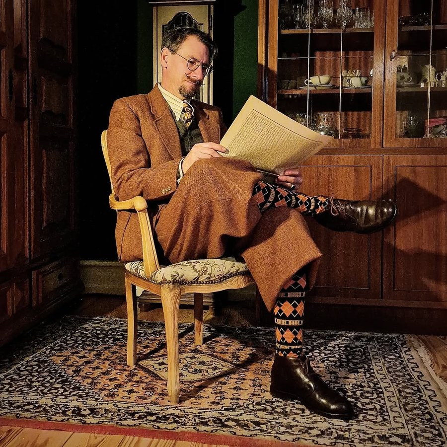 Instagram post by @the_vintagelover for Death Grip Wax. Caption reads: [...] moment. My Mustache is styled with....