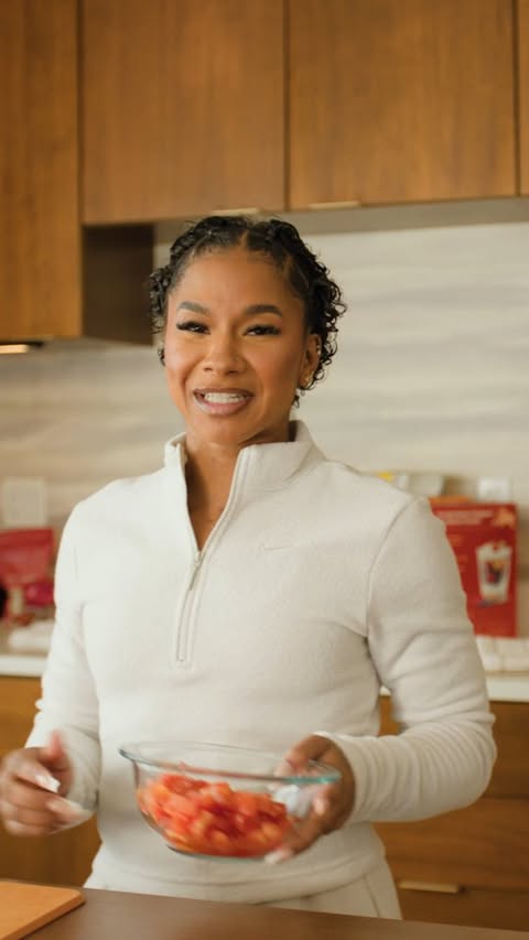 Instagram post by @jordanchiles for Marriott Bonvoy. Caption reads: #ad when i travel with @marriottbonvoy, i know i....