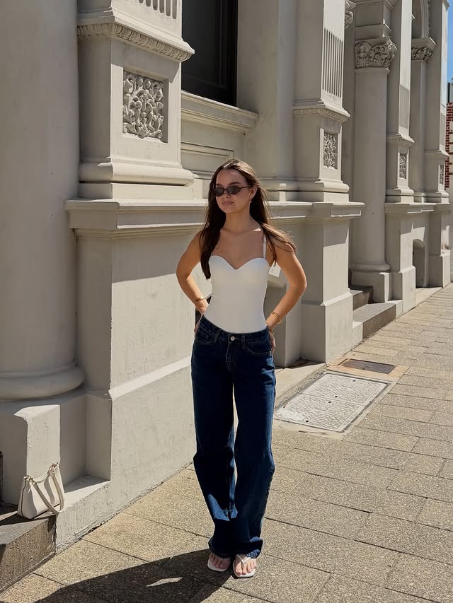 Instagram post by @ciaralillyyy for White Fox. Caption reads: posing in @whitefoxboutique 💌 discount code -....