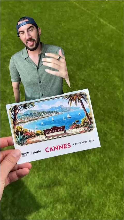 Instagram post by @jackapplebyny for Adobe. Caption reads: Wait, @AdobeExpress was lowkey savage with this....