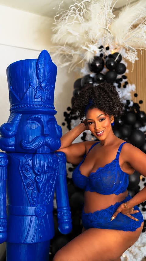 Instagram post by @nzingaimani for Lane Bryant. Caption reads: It’s officially that time of year! Twinkling....