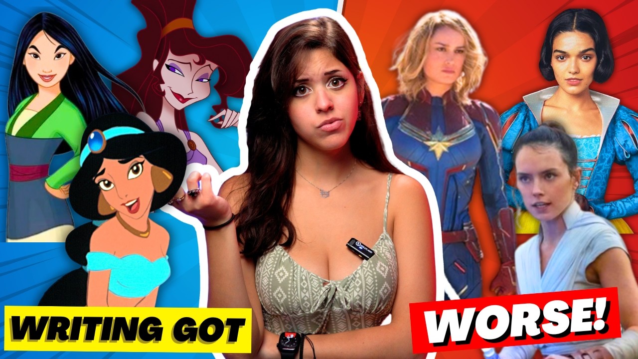 YouTube post by @snarkyjay for Sphinx LLC. Caption reads: Disney Forgot How to Write Women... Now There's....