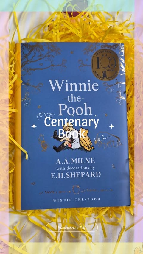 Instagram post by @hundredacretori for Disney. Caption reads: ad/pr✨️ 100 years of Winnie the Pooh 🧸📚....
