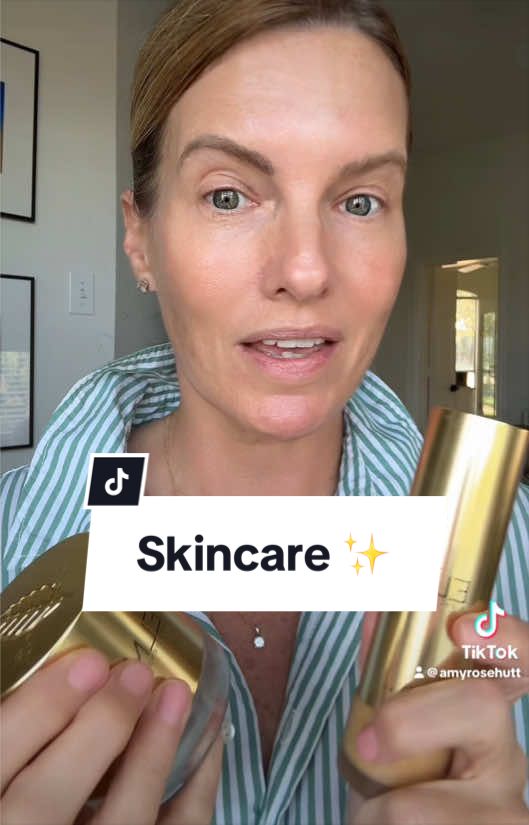 TikTok post by @amyrosehutt for Elm Biosciences. Caption reads: [...] routine incredibly simple with the @Elm....