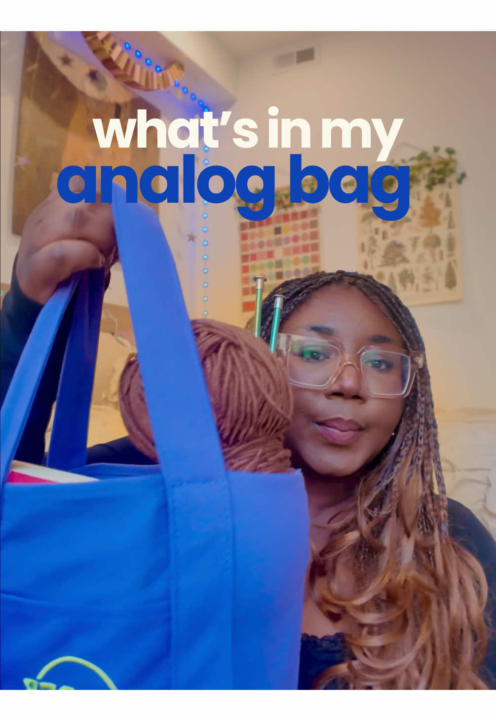 TikTok post by @sandrinebamba for Bobbie Goods. Caption reads: [...] art book, and working through my....