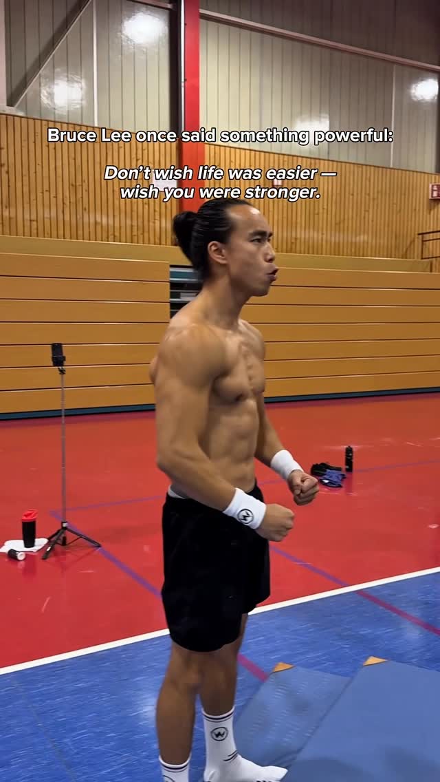 Instagram post by @latwist for XXL Nutrition. Caption reads: “Do not pray for an easy life.
Pray for the....