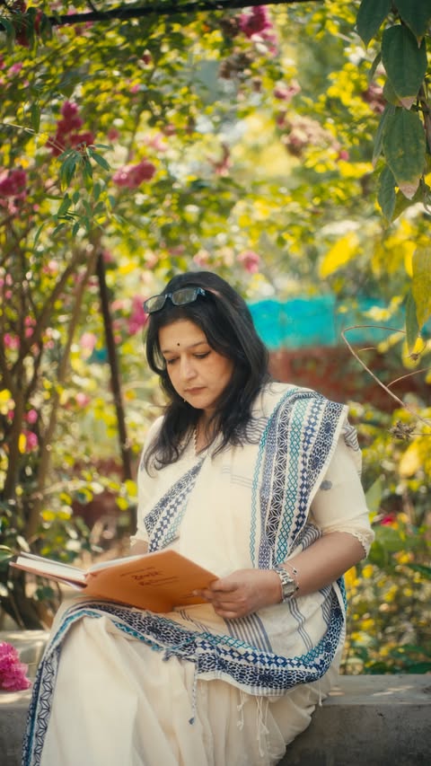 Instagram post by @sahanabajpaie for Tanishq. Caption reads: [...] create, to express, to evolve Kudos to....
