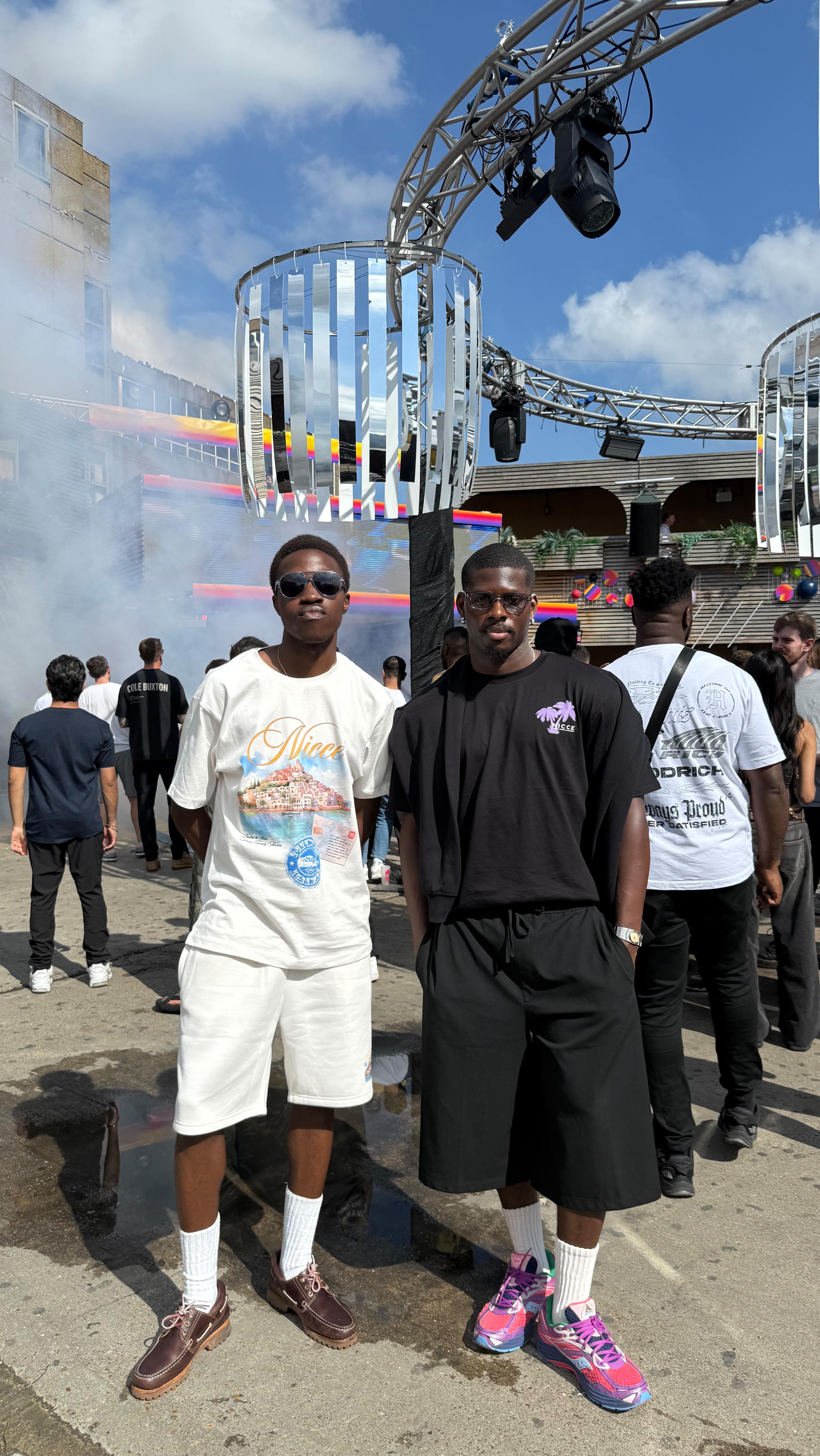 Instagram post by @e.f.e333 for NICCE. Caption reads: [...] vibes turned up all the way up in our @nicce....