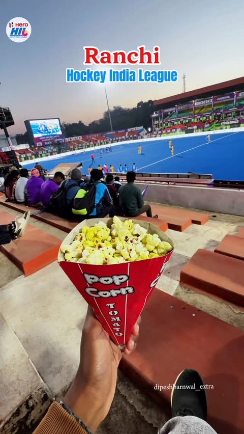 Instagram post by @jharkhandpublichub for Hero MotoCorp. Caption reads: Hero🏑Hockey🏒India🇮🇳 League Held in Ranchi and....