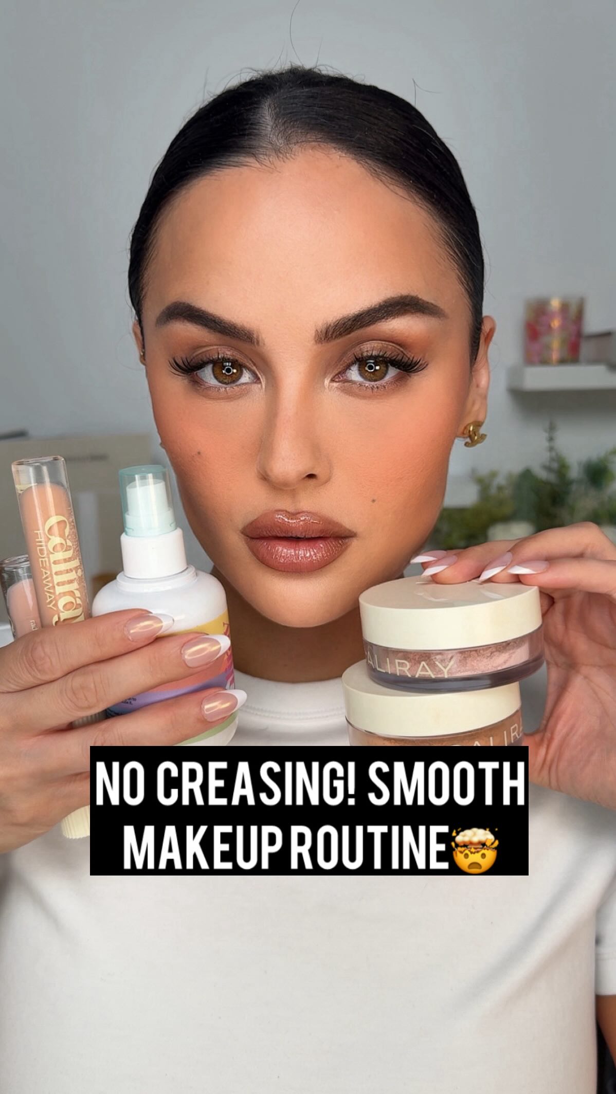 Instagram post by @christendominique for Caliray. Caption reads: Ceaseless!! 👀 This new @caliray 16-hour setting....