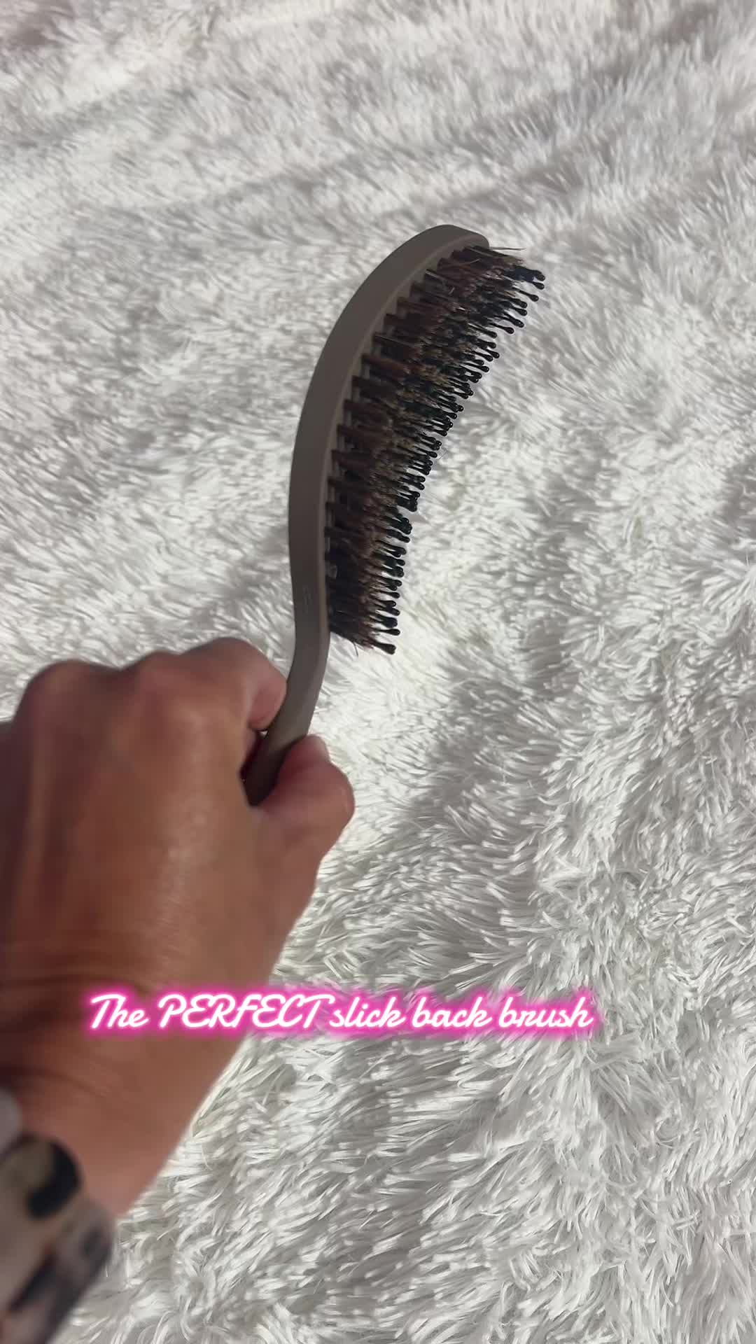 TikTok post by @3kidsandafarm for Cocomint Beauty. Caption reads: [...] #brush #holistic #girlsdayout #hair....