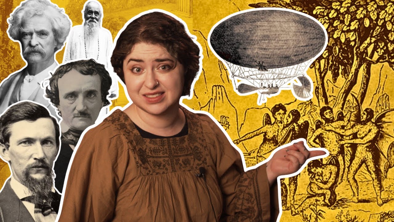 YouTube post by @KazRowe for WEBTOON. Caption reads: Victorian Fake News Was WILD.