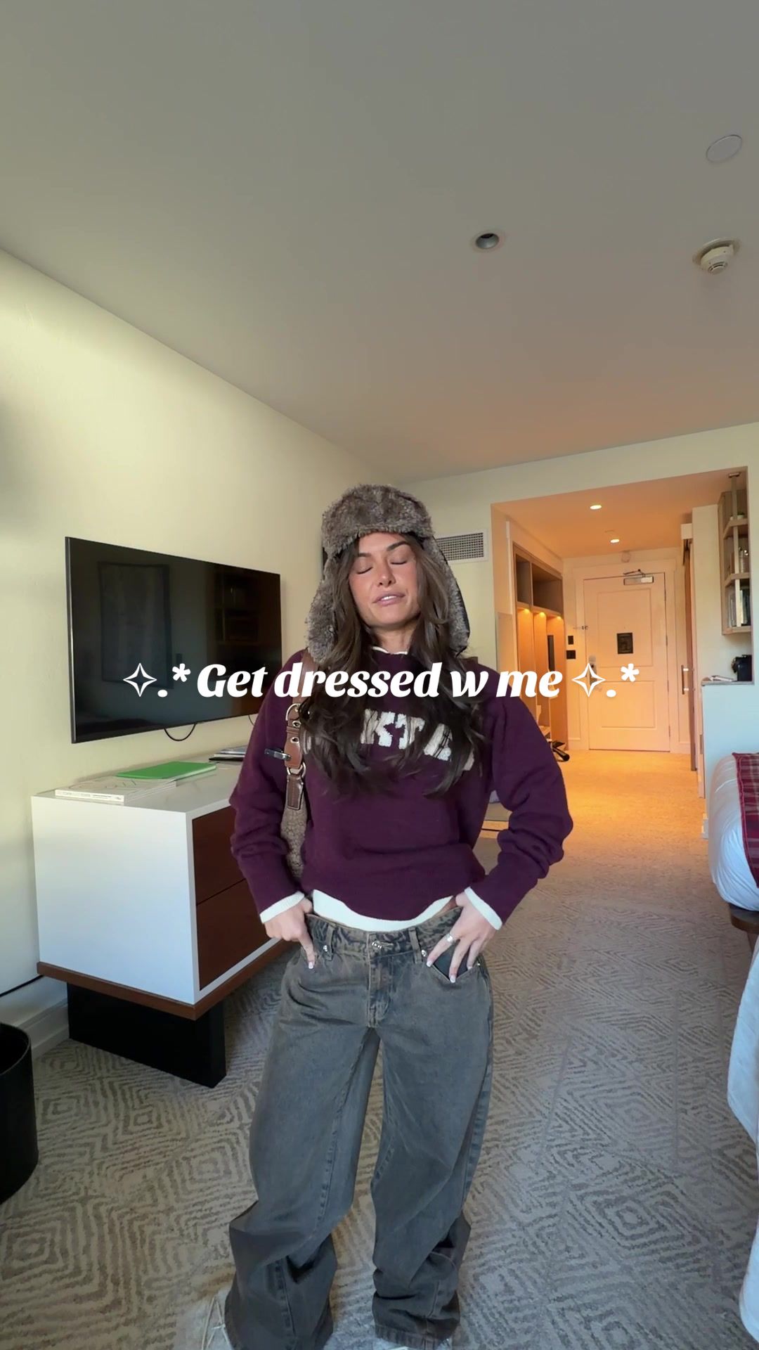 TikTok post by @hopieschlenker for Edikted. Caption reads: Giving cool girl today @Edikted .