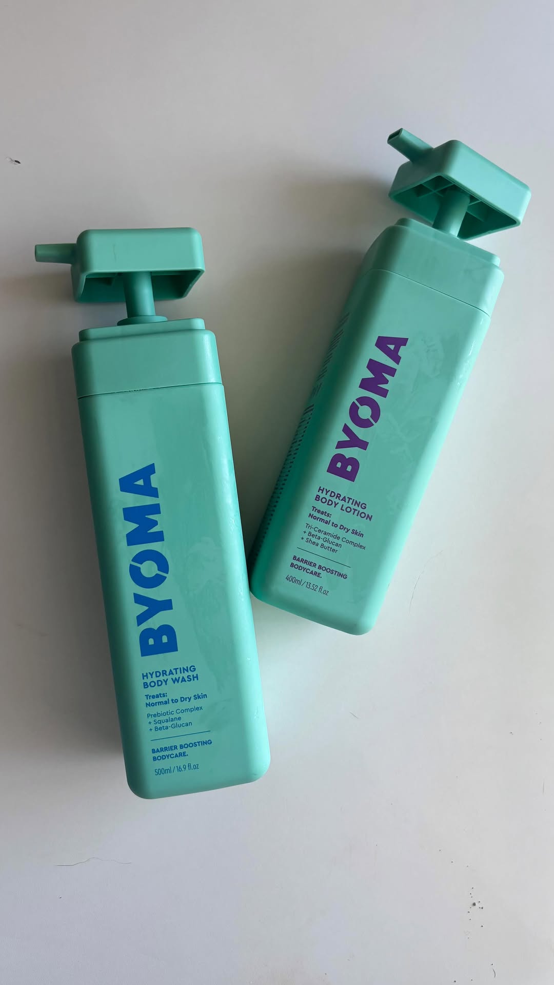 Instagram post by @thelaurynicole for BYOMA. Caption reads: [...] skin feeling hydrated and taken care of!....