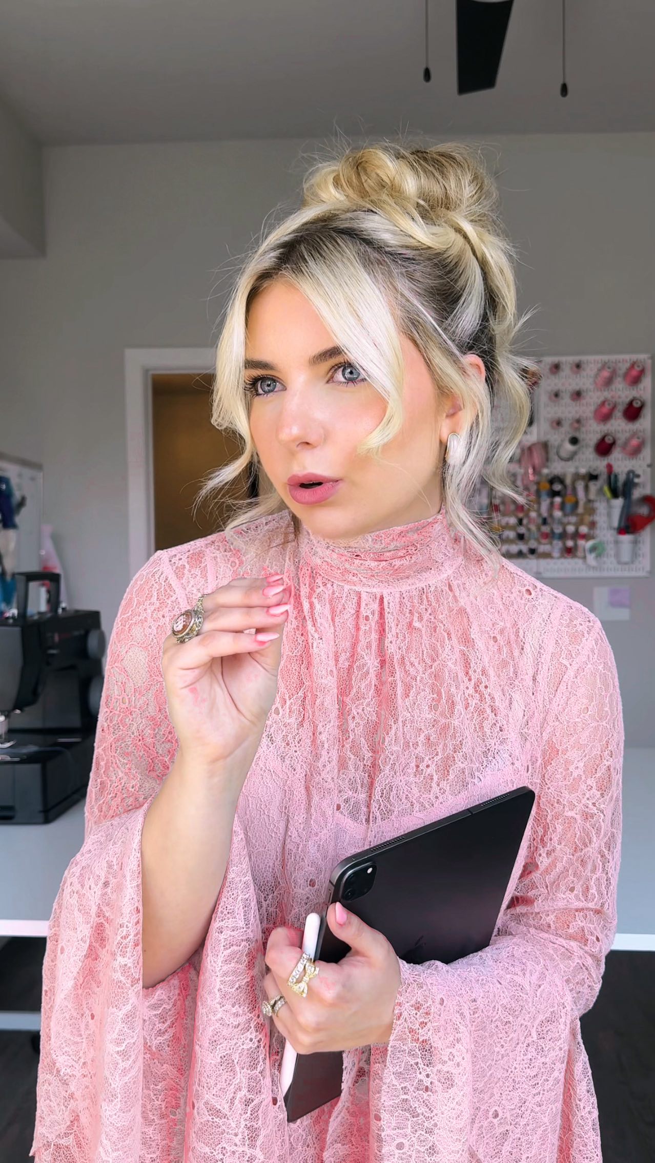 Instagram post by @brookiebarry for Notability. Caption reads: Help me design a piece for my collection using....