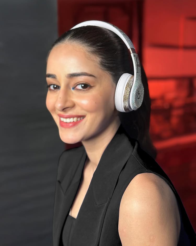 Instagram post by @ananyapanday for Beats by Dre. Caption reads: Music hits differently with a touch of sparkle!....