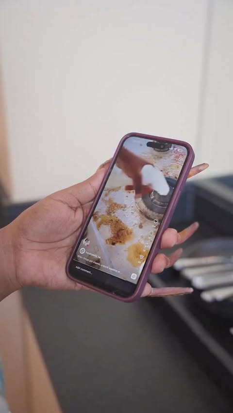 Instagram post by @zaca_dominic for Handy Andy South Africa. Caption reads: Cleaning might seem like a miracle, but with Handy....