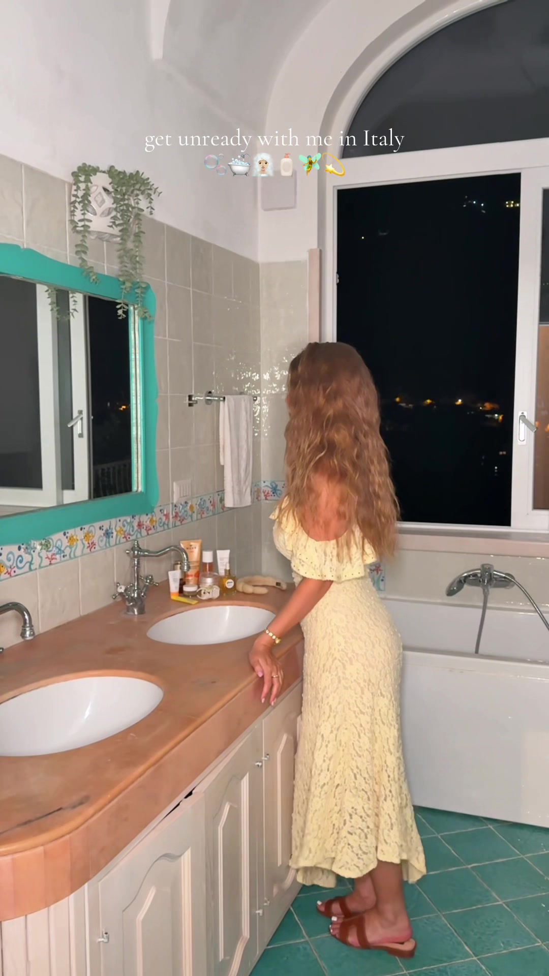 TikTok post by @by.emmaleah for OUAI. Caption reads: [...] honey infused hair oil* @THE OUAI body....