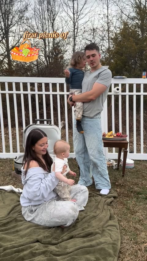 Instagram post by @brady_stauffer_15 for Solo Stove. Caption reads: Family picnic to kick off spring with @solostove....