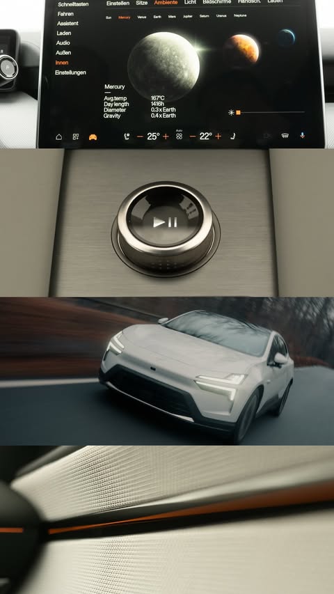 Instagram post by @mikula.thome for Polestar. Caption reads: Polestar 4 is something else 🪐 

@polestarcars |....