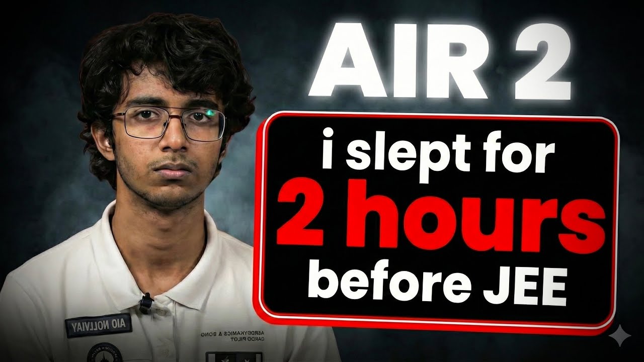 YouTube post by @omkranti_iitb for Unacademy. Caption reads: [...] for JEE Mains 2026 #motivationalvideos....