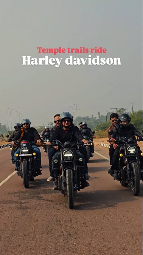 Instagram post by @khajurahotourism for Harley-Davidson. Caption reads: [...] a part of this sponsored ride with....