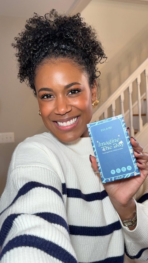 Instagram post by @rissa.george for ZOLA. Caption reads: Clearly spotting red flags isn’t my strong suit. I....