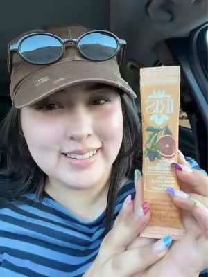 TikTok post by @lightnatalie for Iris Nutrition. Caption reads: [...] Love how refreshing this tastes @Iris....