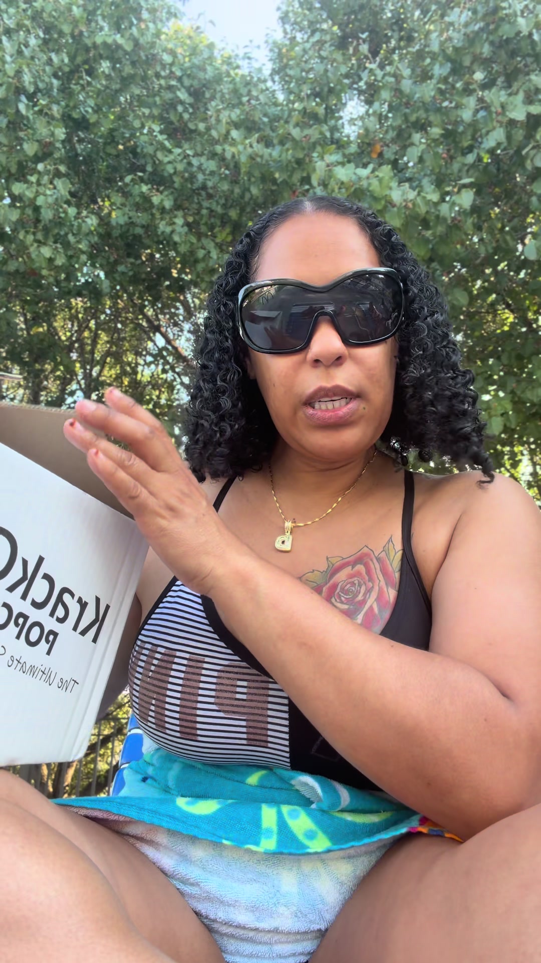 TikTok post by @dianaa.c.r for KrackCorn Popcorn. Caption reads: @KrackCorn Popcorn #tiktokshopcreatorpicks [...].