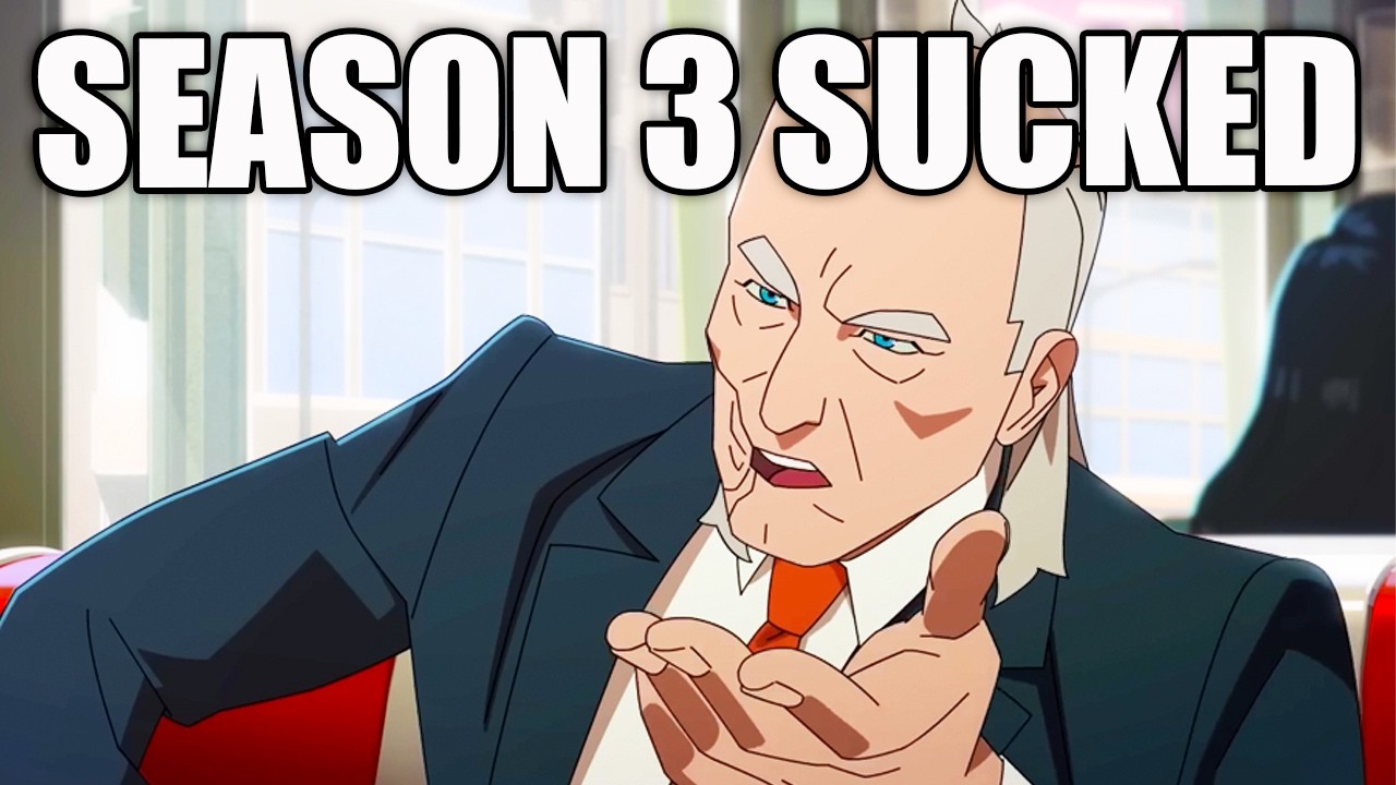 YouTube post by @TheUndeadHumor for Fiverr. Caption reads: Invincible Season 3 But It's Honest.