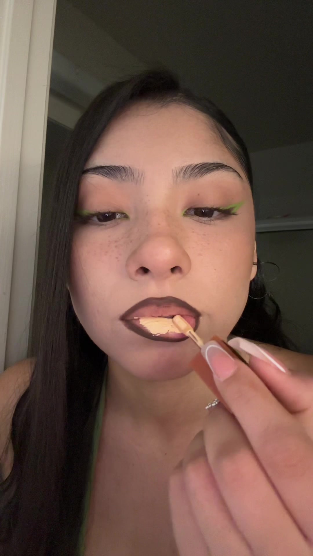 TikTok post by @makeupbychina for Juvia’s Place. Caption reads: Literally combo using liquid eyeshadow👀 @Juvia’s....