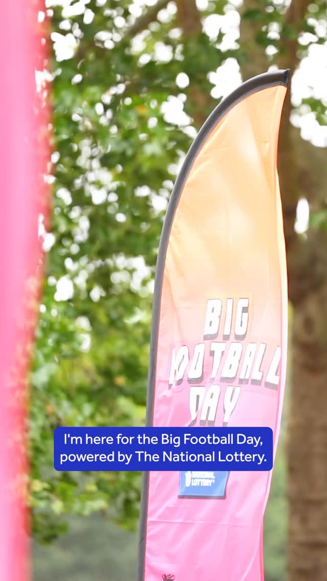 Instagram post by @fara44 for National Lottery Good Causes. Caption reads: Proud to be at The FA’s Big Football Day, powered....