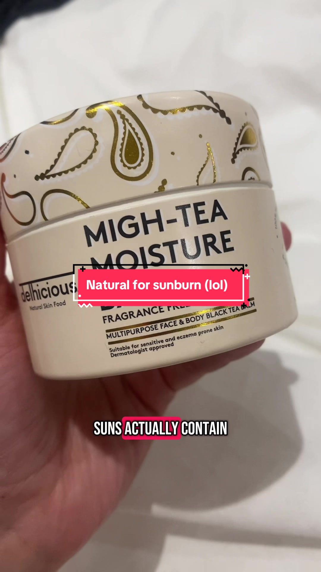TikTok post by @dottiestims for Delhicious Body. Caption reads: Shoutout to everyone that recommend I try this!!!....