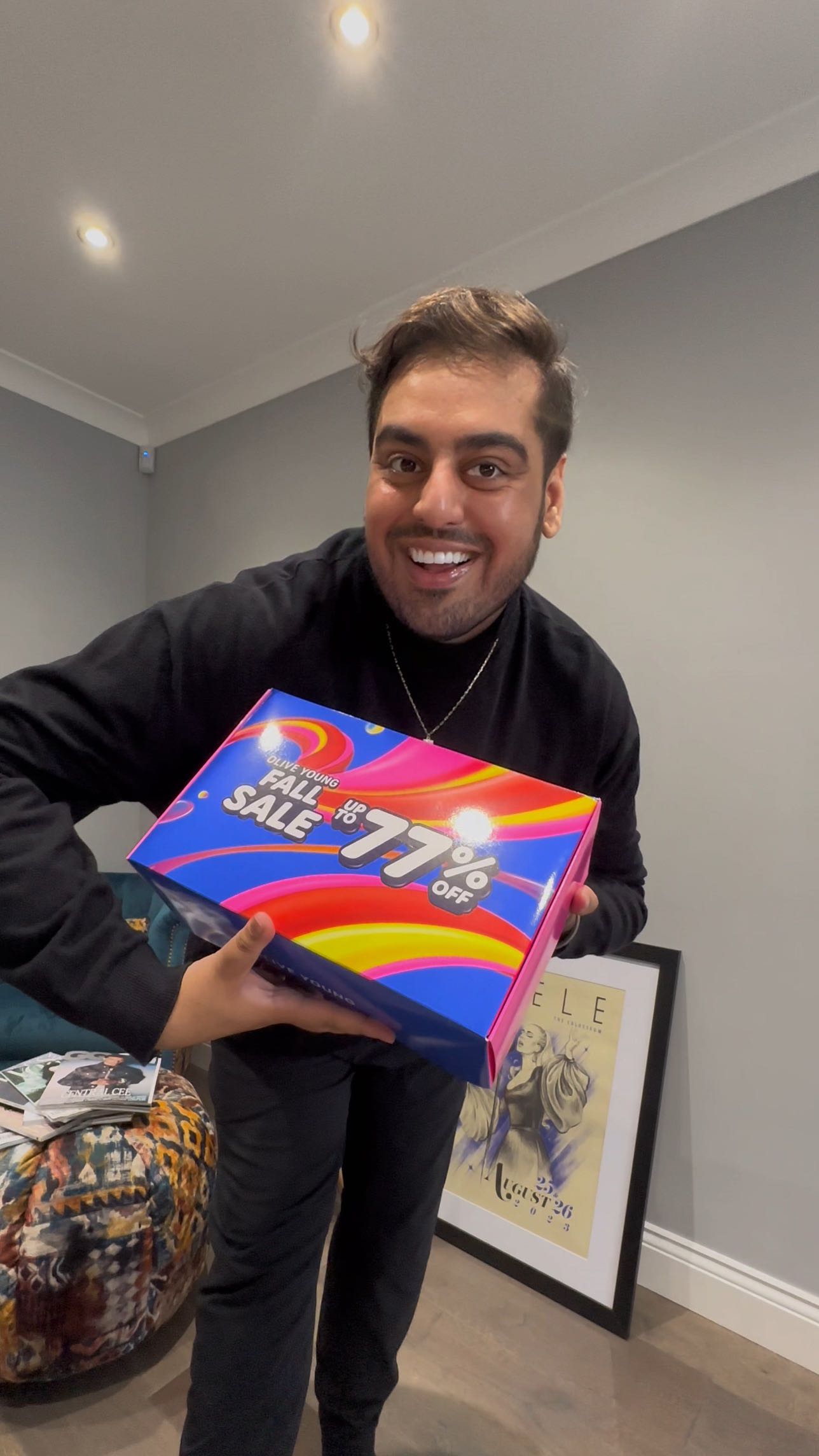 Instagram post by @dilbaghgill for Medihealus. Caption reads: ✖️Time to glow this season! ✨🍂 — The Olive Young....