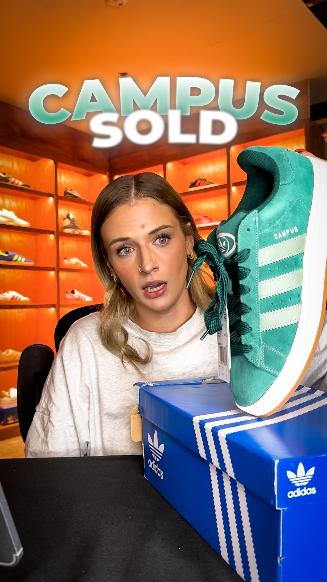 Instagram post by @shoe_bus for Whatnot. Caption reads: Insane steals on @whatnot from @shoe_bus everyday....