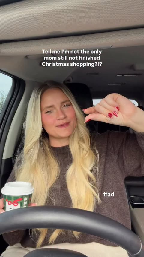 Instagram post by @brookescheurn for Target. Caption reads: #ad Wrapping up Christmas shopping always feels....