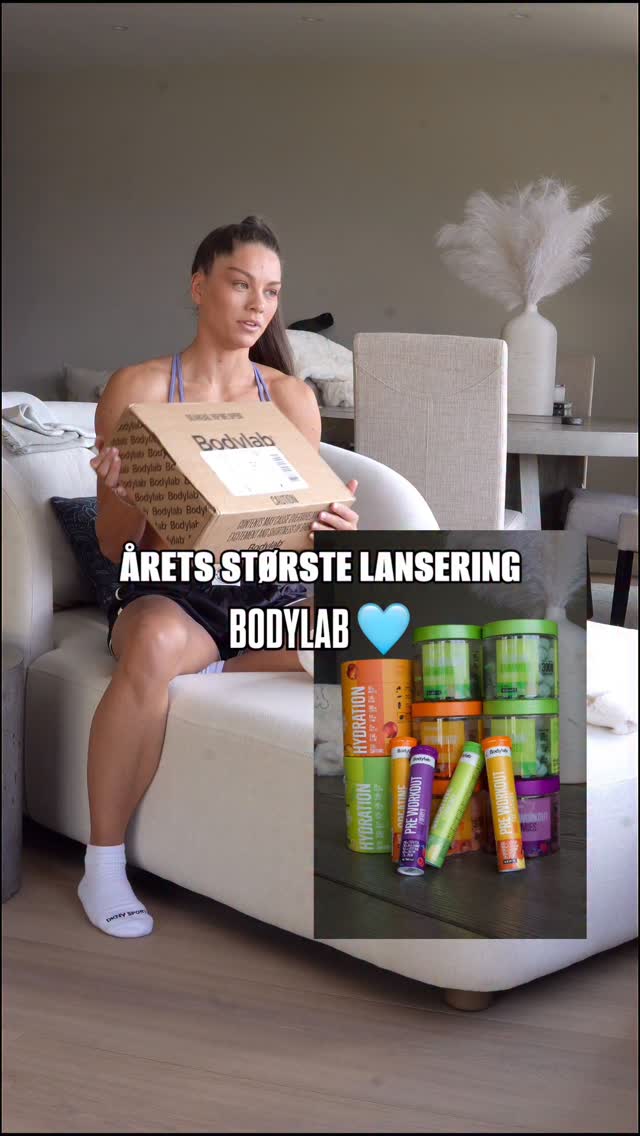 Instagram post by @elisabethsletten for Bodylab. Caption reads: Reklame @bodylabnorge 
Årets største lansering, og....