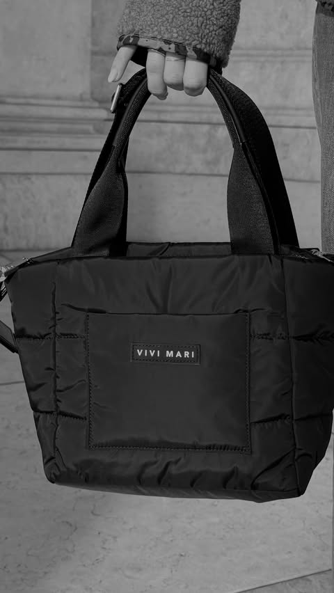 Instagram post by @asandcoffee for Vivi Mari. Caption reads: [...] you to The Padded Tote Bag from....