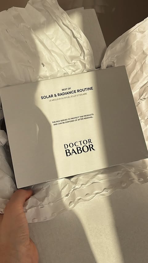 Instagram post by @hiphippiehourra for BABOR Cosmetics. Caption reads: Ad* Let’s add sunscreen to our daily skincare....