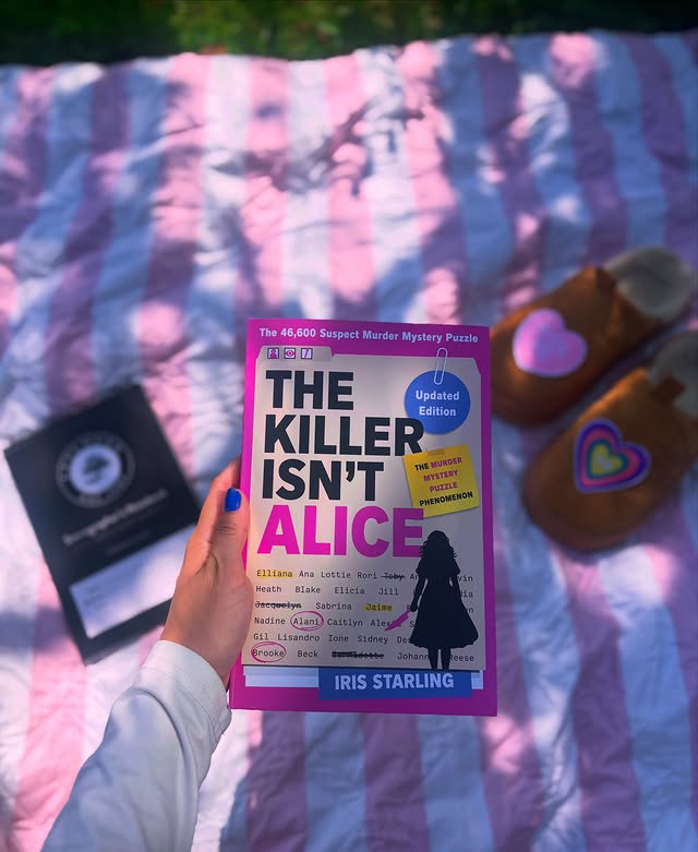 Instagram post by @ambersmagicallibrary for Little, Brown and Company. Caption reads: The Killer Isn’t Alice by Iris Starling....