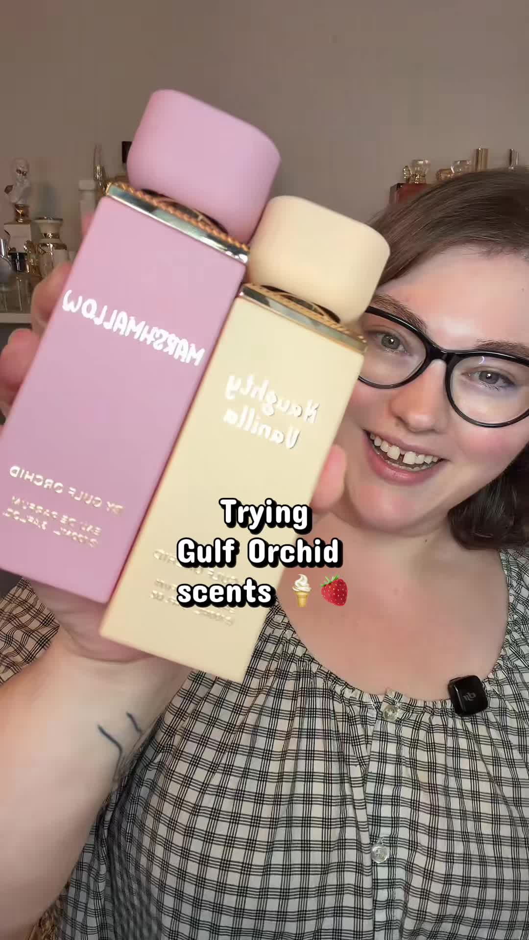 TikTok post by @katelovesperfume for Gulf Orchid. Caption reads: [...] one especially)! Naughty Vanilla by @Gulf....
