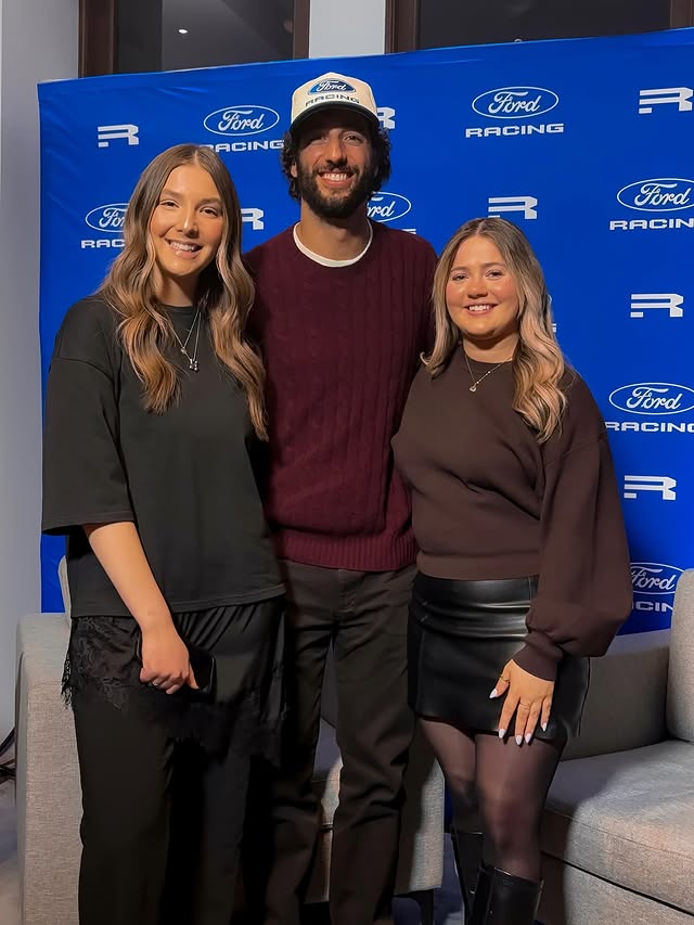 Instagram post by @emmano.vak for Ford Performance. Caption reads: Track Talk x Danny Ric ✨ thank you @fordracing for....