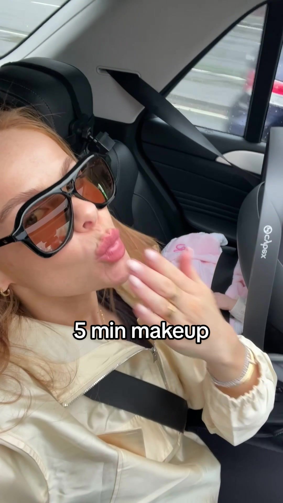 TikTok post by @jillyisabella for Charlotte Tilbury. Caption reads: Must learn a 5 minute hairstyle next xx product....