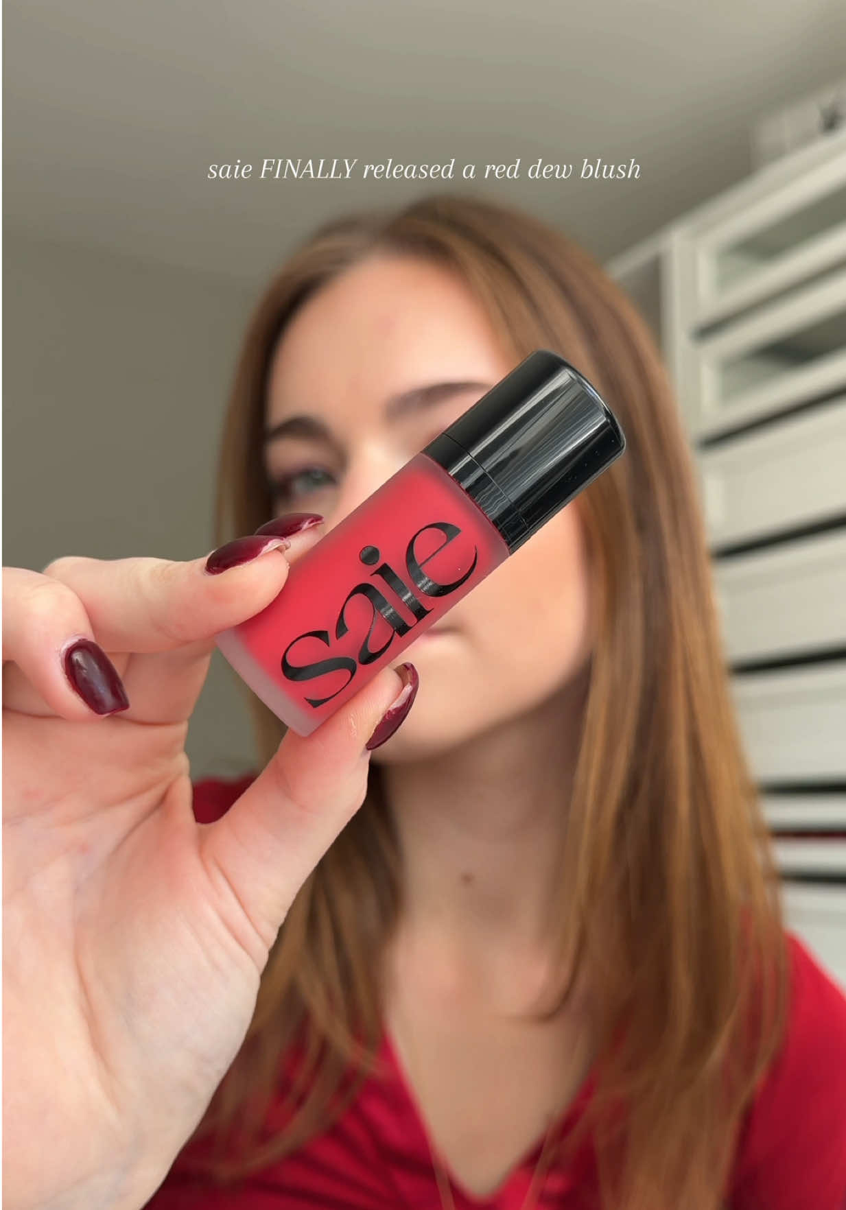 TikTok post by @theglownarrative for Saie hello. Caption reads: All done up for a holiday party currently and this....