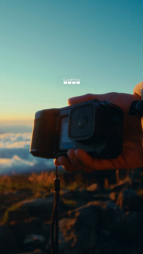 Instagram post by @prodhipo for GoPro. Caption reads: filming with @gopro Mission 1 Pro has been an....