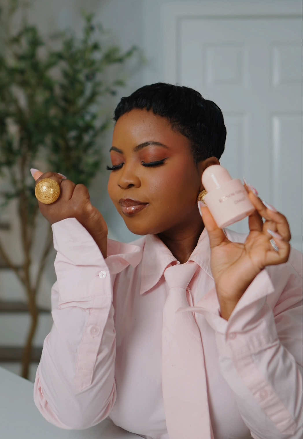 TikTok post by @itstemithesage for BROWN GIRL Jane. Caption reads: [...] on to a black owned fragrance brand @BROWN....