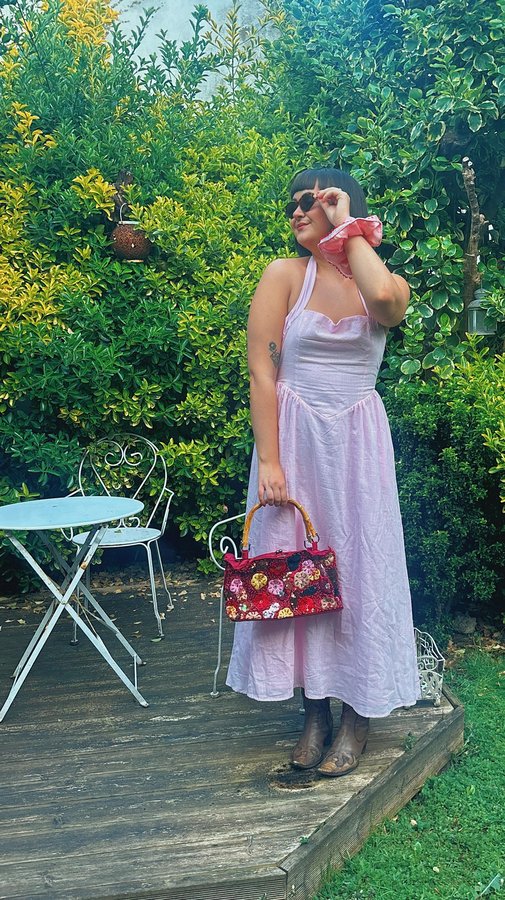 Instagram post by @lucyjane.fashion for Hirestreet. Caption reads: How cute does me mum look?!🥺 Used @hirestreetuk....