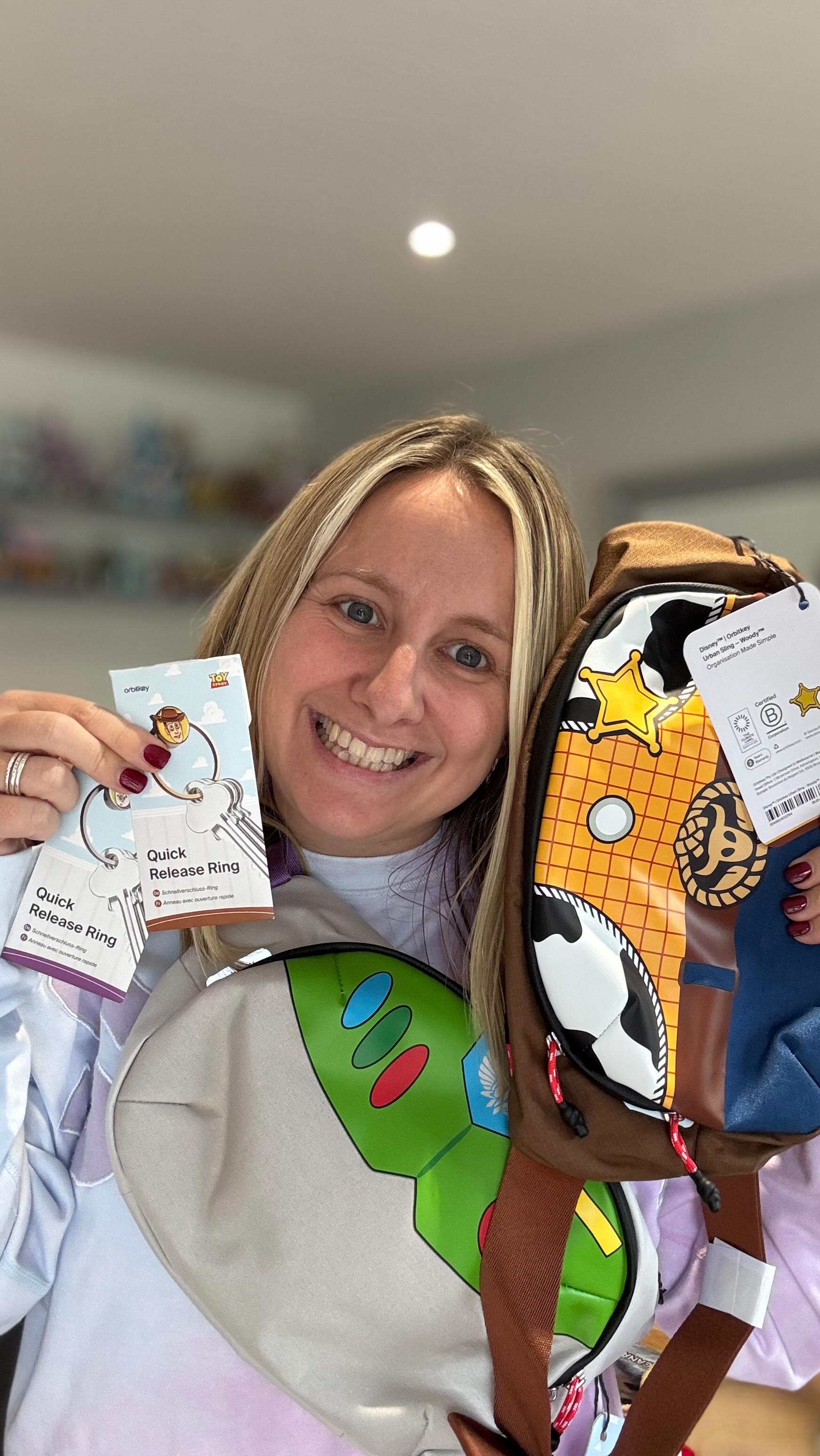 Instagram post by @disneywiththecraigs for Orbitkey. Caption reads: Magic Mail from @orbitkey!! How lush are these....