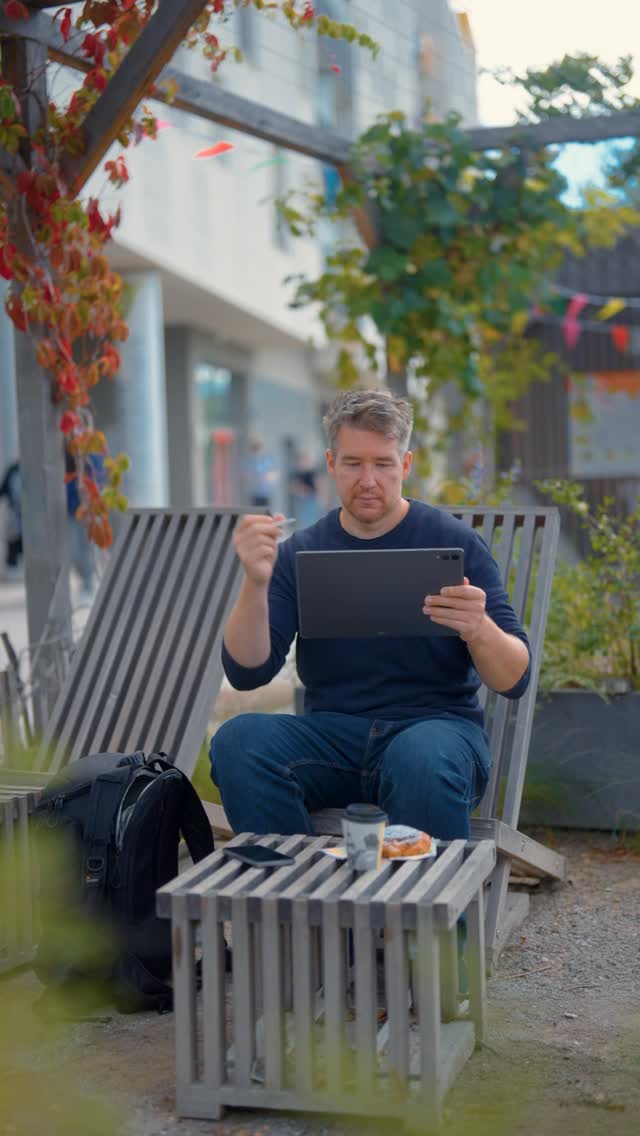 Instagram post by @christian_kremser for Samsung. Caption reads: *AD | Big screen, endless possibilities. Work and....